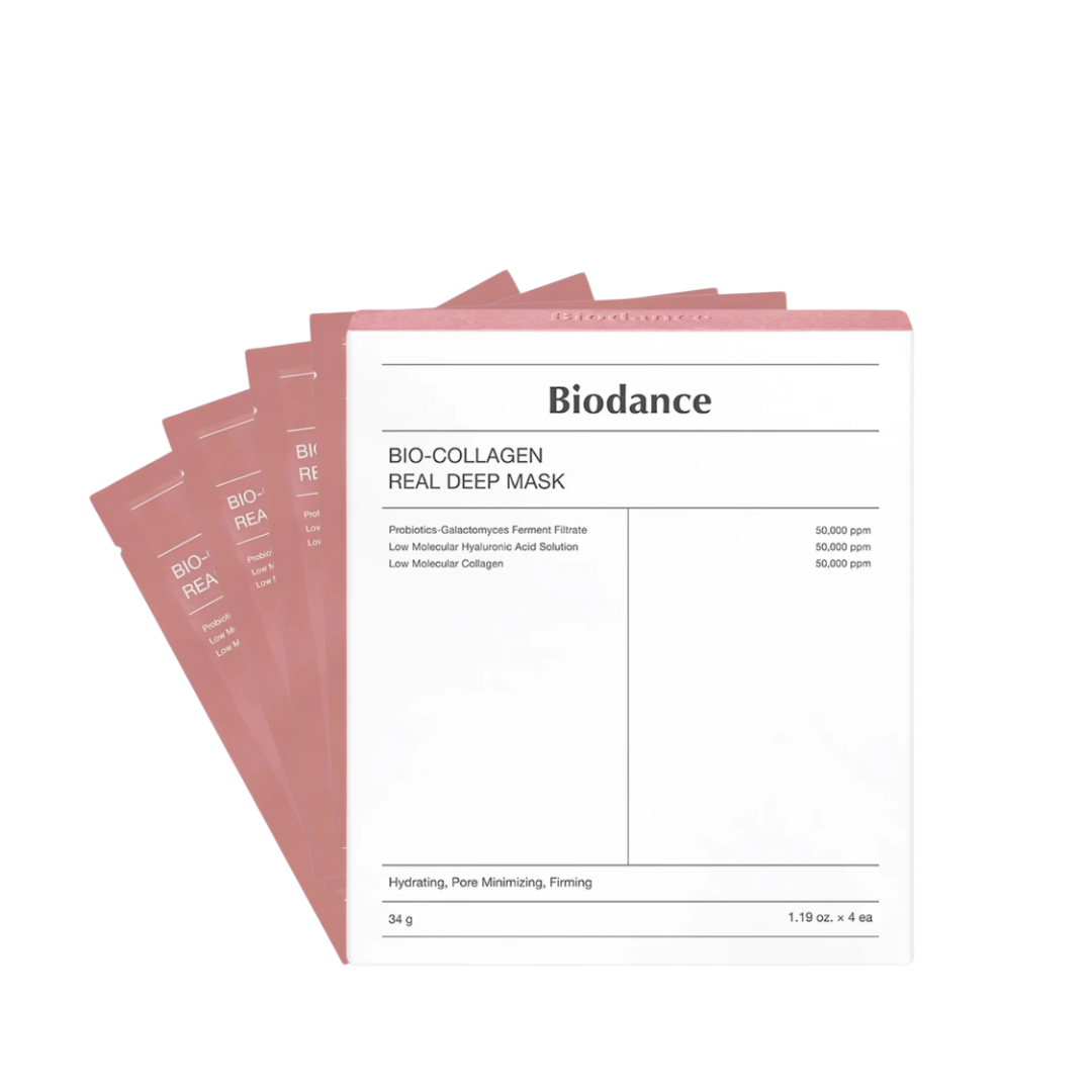 BIODANCE - Masque Rose au Bio-Collagène (4 Pièces)